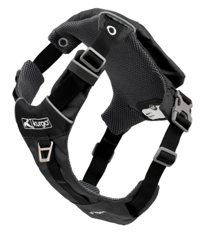 Kurgo Stash N Dash Harness Black Large