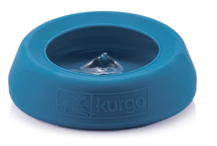 Kurgo Splash Free Wander Water Bowl Blue
