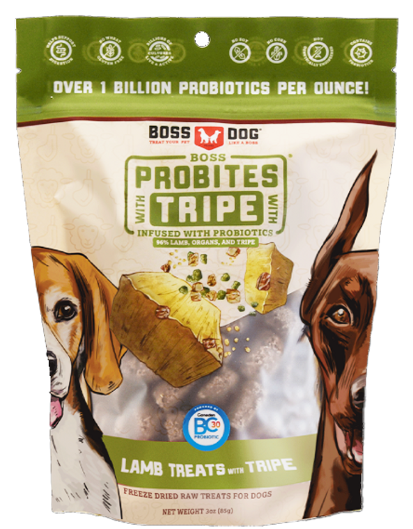 Boss Dog Probites Dog Treats Lamb w/Tripe 3oz