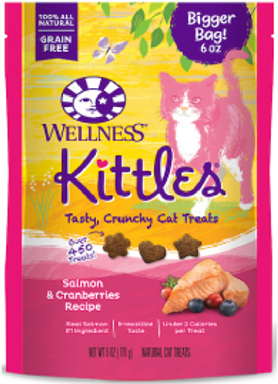 Wellness Kittles Salmon & Cranberries Cat Treats 6oz