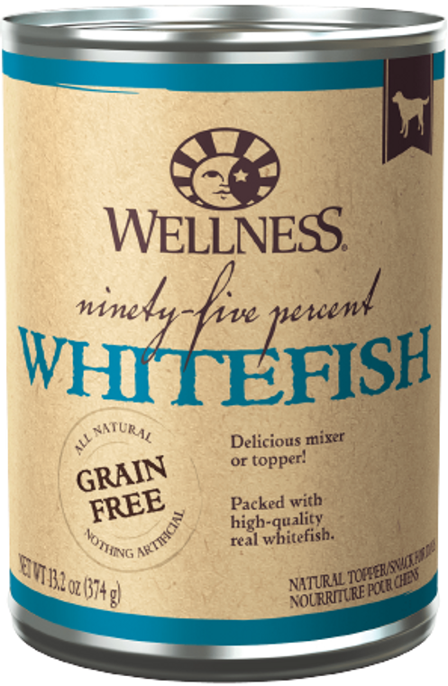 Wellness 95% Whitefish Dog Food 13.2oz