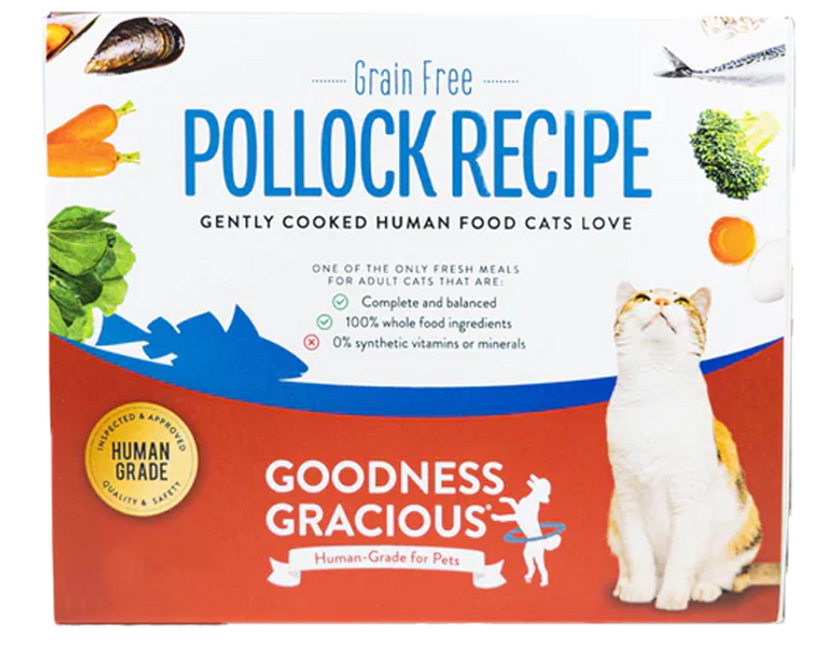 Goodness Gracious Gently Cooked Grain Free Pollock Recipe for Cats 32oz