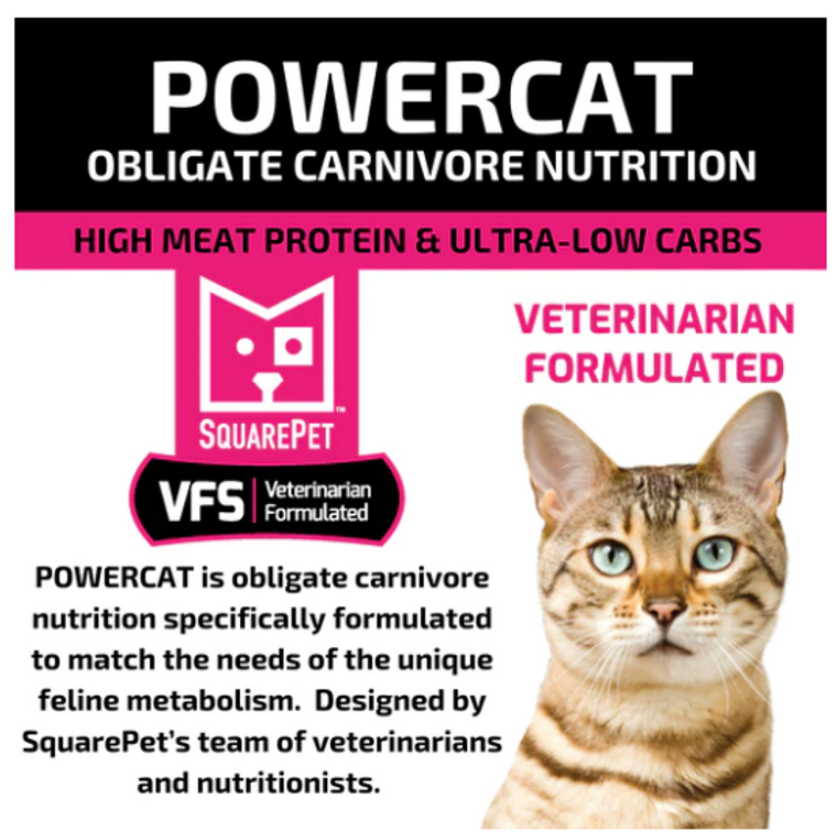 Square Pet VPS PowerCat Herring & Salmon  Cat Food Dry Sample