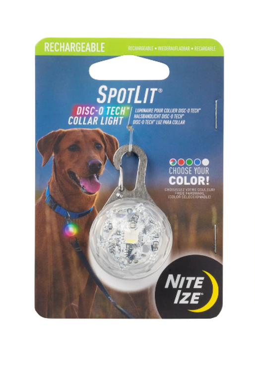Niteize Spotlit Rechargeable Collar Light Disc-O Tech Jewel