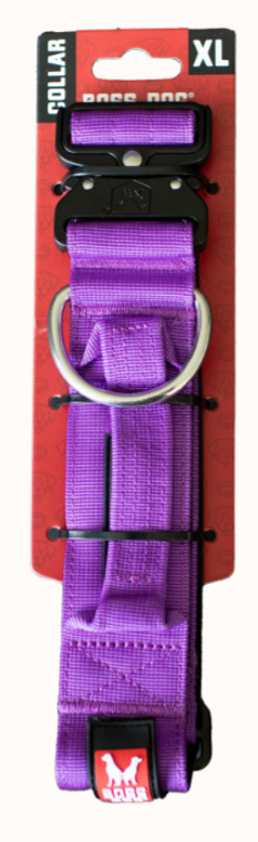 Boss Dog Tactical Dog Collar 20-28 Purple