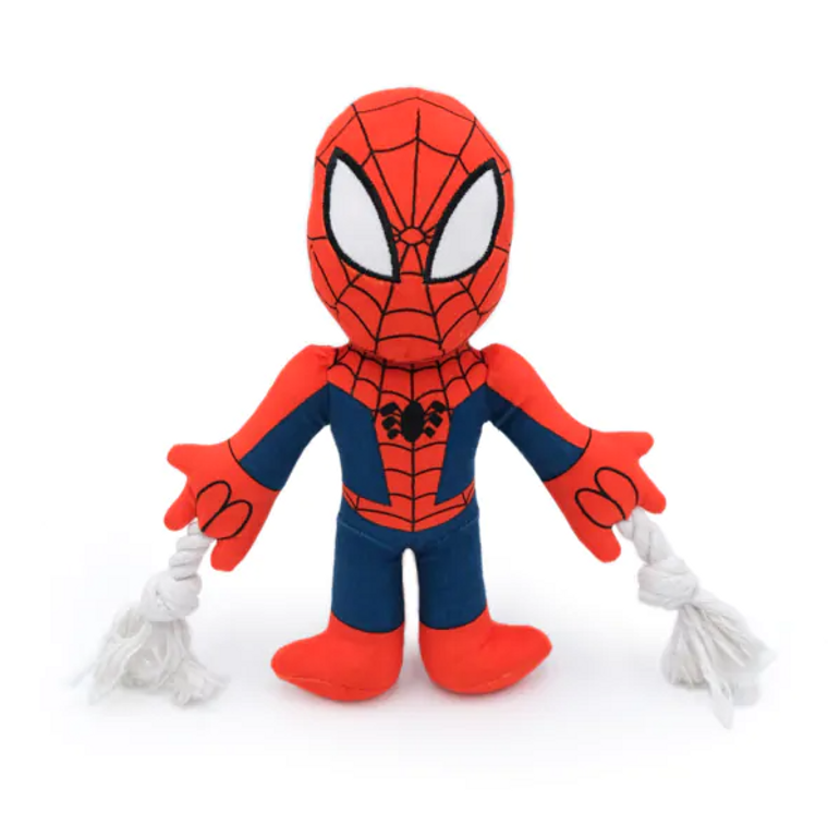 Zippy Paws Marvel Rope Plush Spider Man