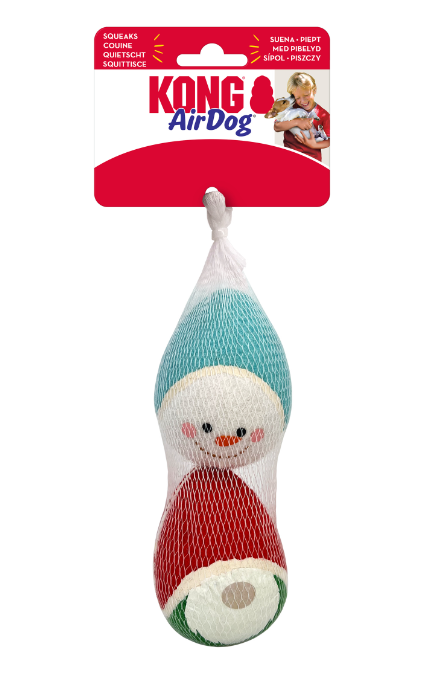 Kong Holiday AirDog Squeaker Egg Medium 2-pack