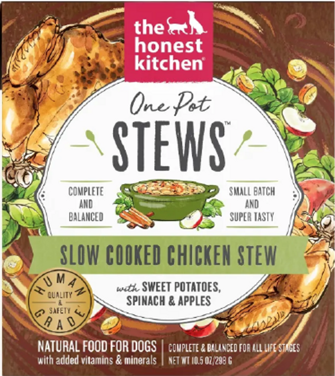 Honest Kitchen One Pot Stew Chicken Stew Sweet Potato, Spinach, Apple Dog 10.5oz