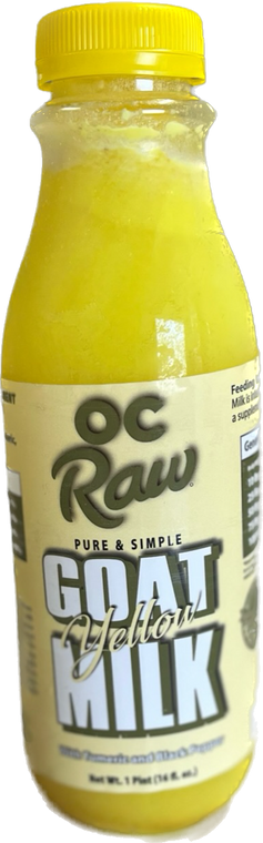 OC Raw Goats Milk w/ Tumeric & Black Peper 16oz