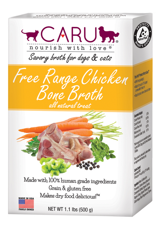 CARU Classic Free Range Chicken Bone Broth Dog & Cats 1.1lb