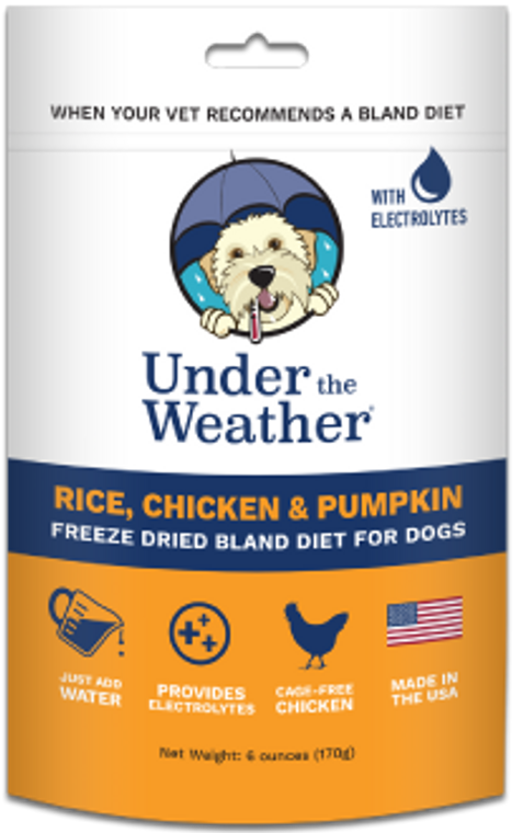 6oz. Under the Weather Chicken & Rice & Pumpkin with Electrolytes