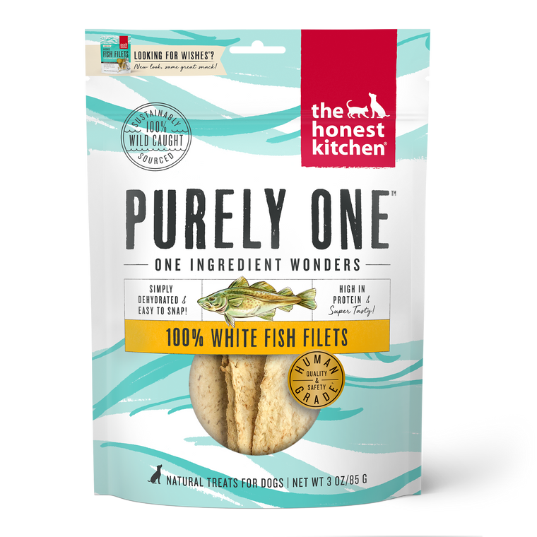 Honest Kitchen White Fish Filets Dog Treat 3oz