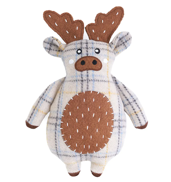 Zippy Paws Dog Toy Cotten Cuddler Moose