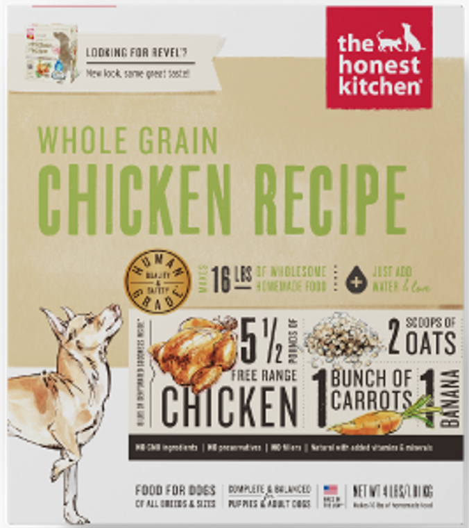 Honest Kitchen Whole Grain Chicken Dog Food 4#