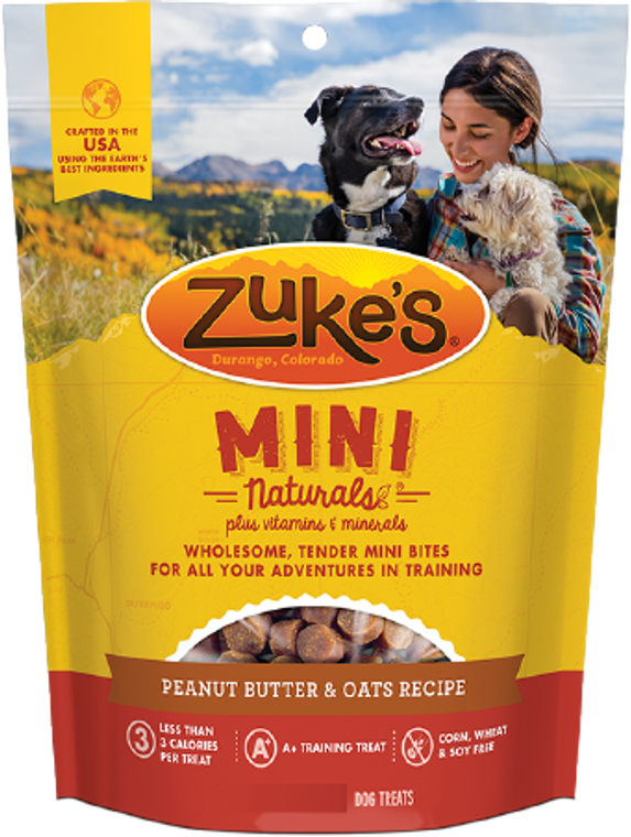 Zuke's Mini Naturals Peanut Butter Dog Treat 6oz