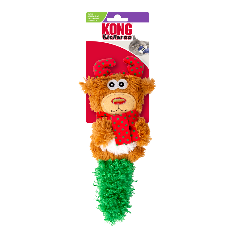 Kong Holiday Cat Toy Kickeroo Character Assorted