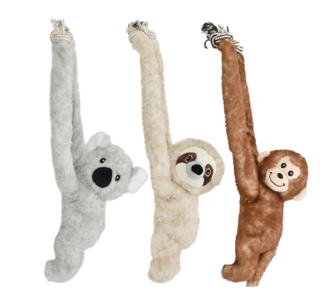 Multipet Look Who's Climbing Assorted Animals
 Dog Toy 17"