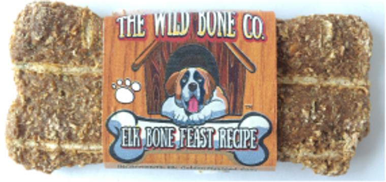 The Wild Bone Company Elk Bone Feast Biscuit Dog Treat 1oz