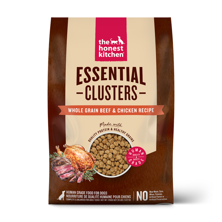 Honest Kitchen Essential Clusters Dog Whole Grain Beef & Chicken 20lb