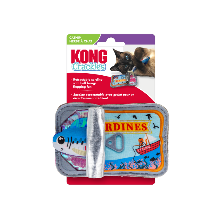 Kong Cat Toy Crackles Sardine