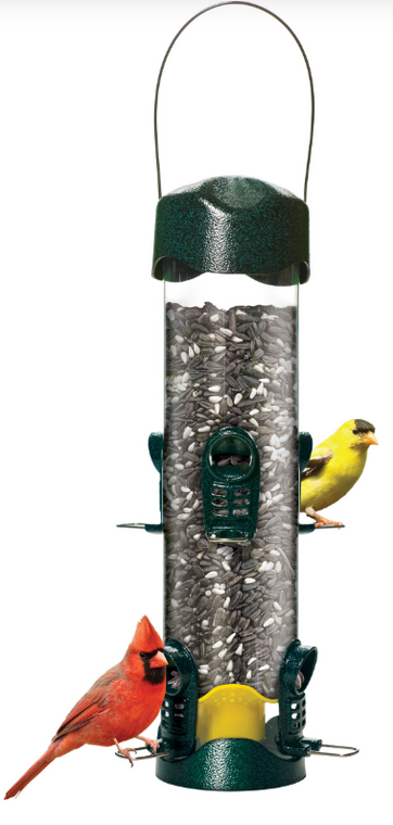 Brome Tube Solution Wild Bird Feeder w/6 Seed Ports