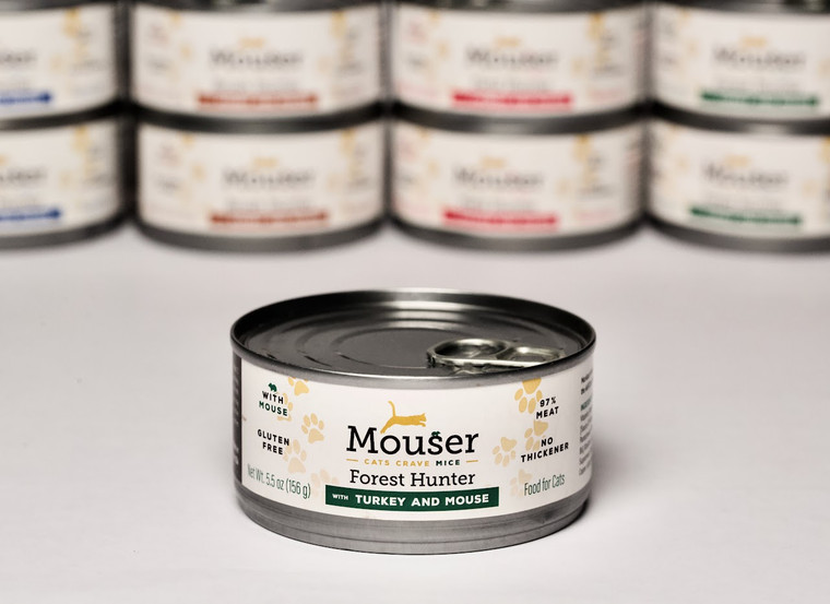 Mouser Cat Canned Forest Hunter Turkey & Mouse 5.5oz