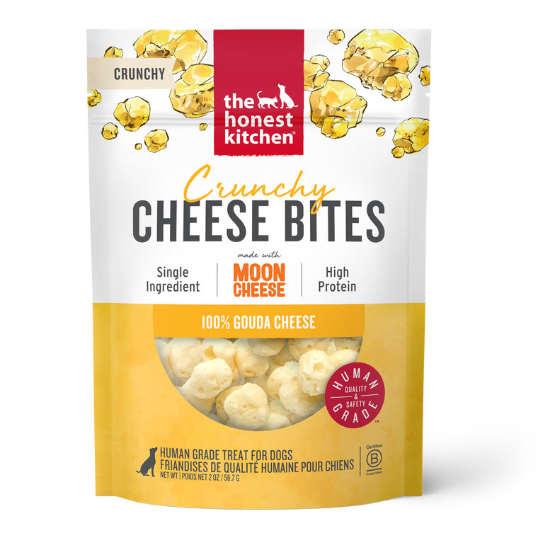 Honest Kitchen Crunchy Cheese Bites w/Moon Cheese 100% Gouda Cheese 2oz