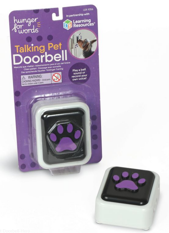 Brightkins Hunger For Words Talking Pet Doorbell