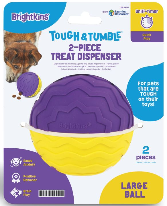 Brightkins Tough & Tumble 2-piece Texture Ball LG