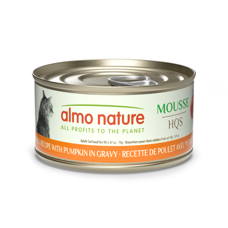 Almo Nature Natural Mousse Chicken Recipe with Pumpkin in gravy  2.47oz