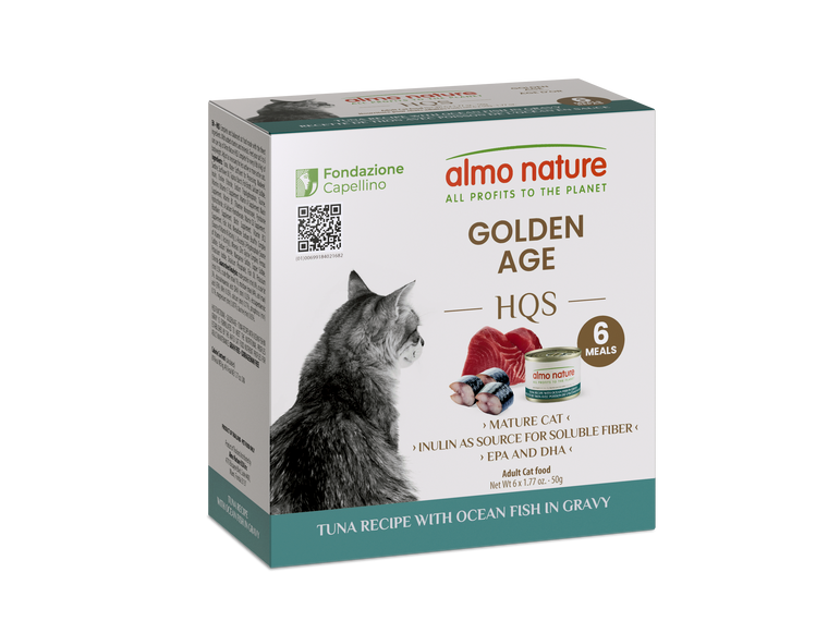 Almo Nature Functional Golden Age Tuna w/ Oceanfish in gravy 6pk of 1.76oz cans