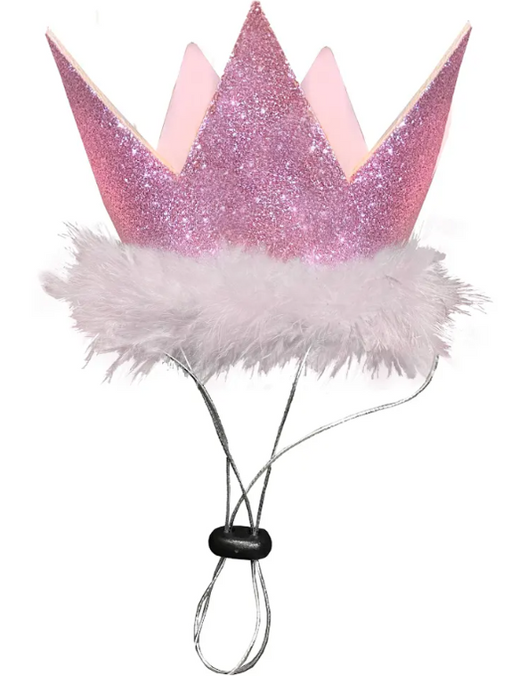 Huxley and Kent Party Crown Pink Small