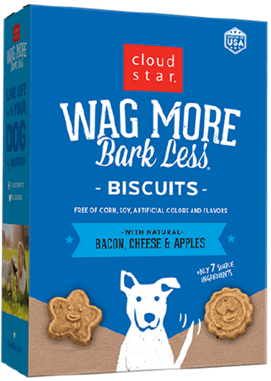 Cloud Star Wag More Bacon Cheese Apple Dog Treat 3lb