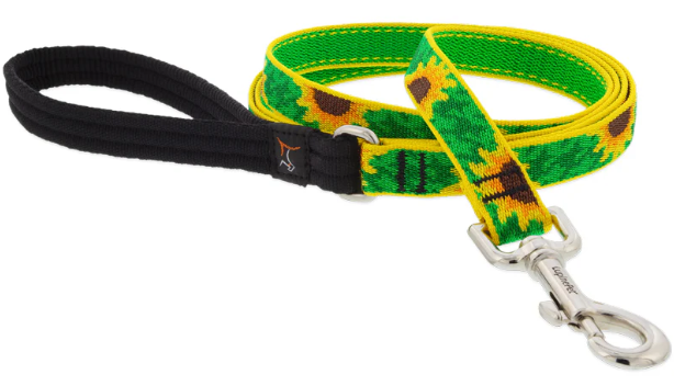 Lupine Leash 3/4in Sunflowers 6ft