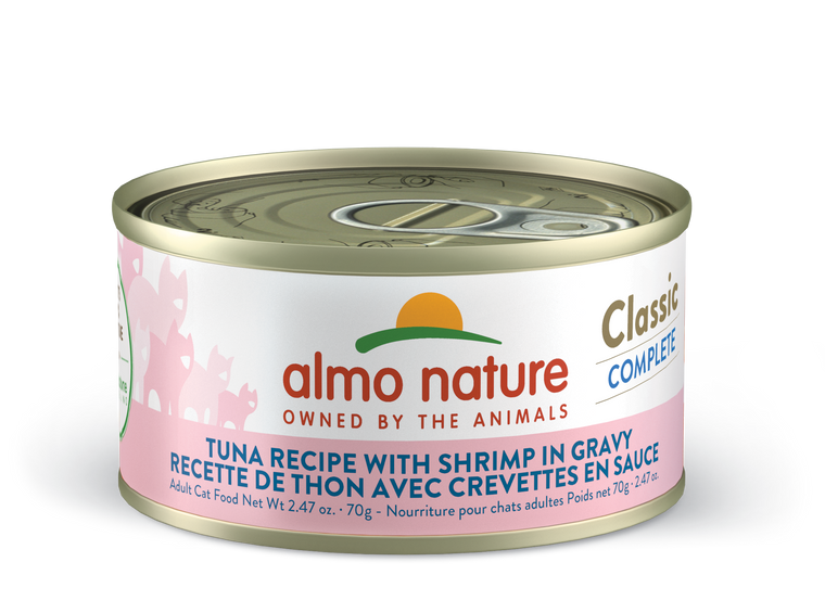 Almo Nature Classic Complete Tuna with Shrimp in gravy 2.47oz