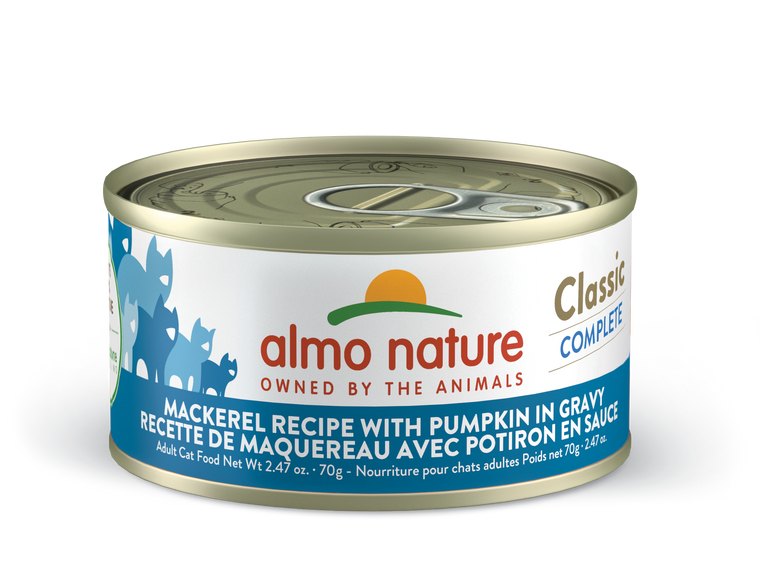 Almo Nature Classic Complete Mackerel with Pumpkin in gravy 2.47oz
