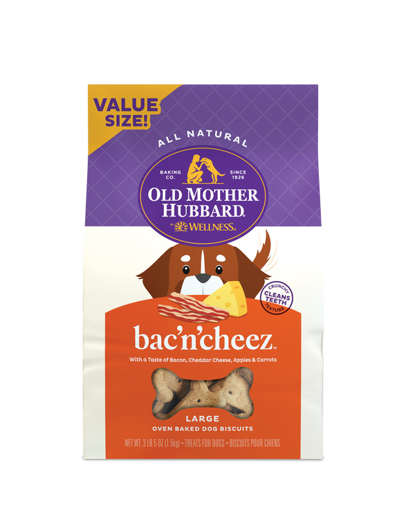 Old Mother Hubbard Large Extra Tasty Bacon Cheese Dog Treat 3#-5oz
