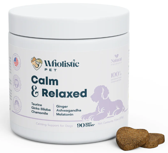 Wholistic Pet Organics Calm & Relaxed Soft Chews 90ct