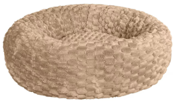 Ethical Pet Sleep Zone Flannel Round Bed Tan 24"