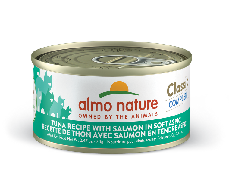 Almo Nature Classic Complete Tuna Recipe with Salmon in Soft Aspic 2.47oz