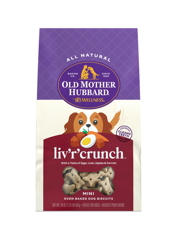 Old Mother Hubbard Mini Extra Tasty Liv'r'crunch Dog Treat 20oz