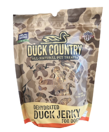Duck Country Dehydrated Duck Jerky for Dogs 10oz