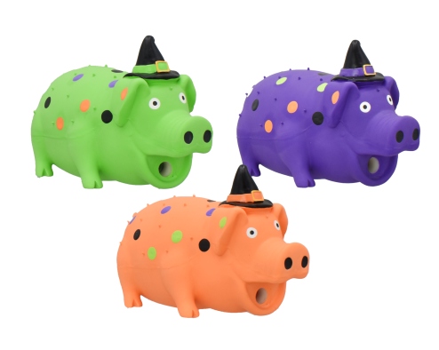 Multipet Goblet with Witch Hat 7.5" Assorted Colors (Green, Purple, Orange)