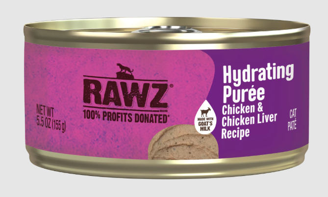 Rawz Chicken & Chicken Liver Hydrating Purée Cat Food 5.5oz