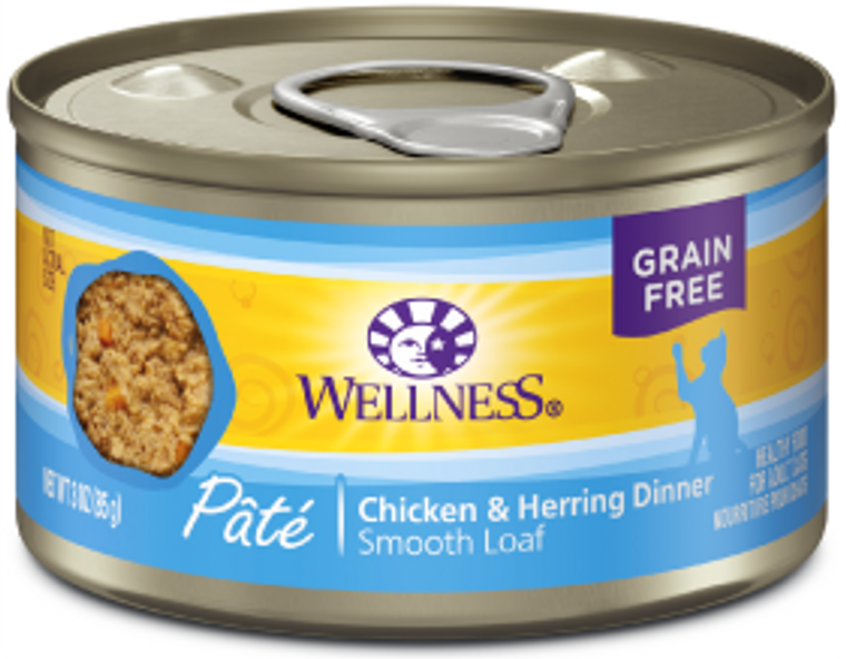 Wellness Complete Health Chicken Herring Cat Food 3oz