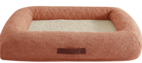 HLJ Consumer FoamHome & Pet Bumper Box Bed Memory Foam Terracotta 33" x 23"