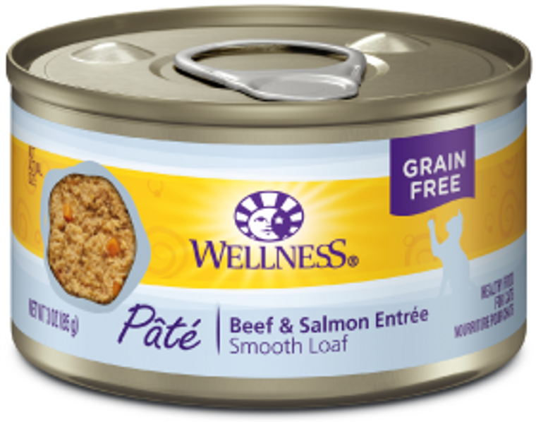 Wellness Complete Health Beef Salmon Cat Food 3oz