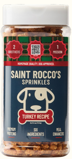 Saint Rocco’s Dog Meal Topper Sprinkles Holiday Turkey 6oz
