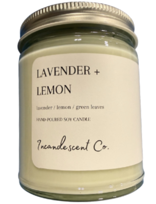 Incandescent Co. Lavender & Lemon Candle 9oz