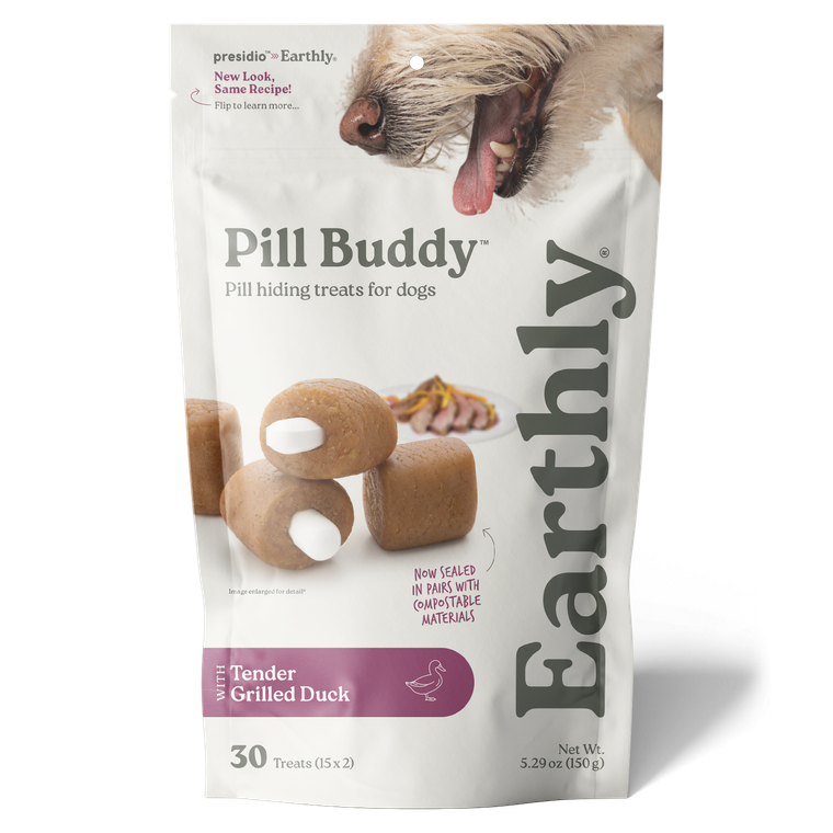Earthly Pet Company Pill Buddy Grilled Duck Recipe 30 Count